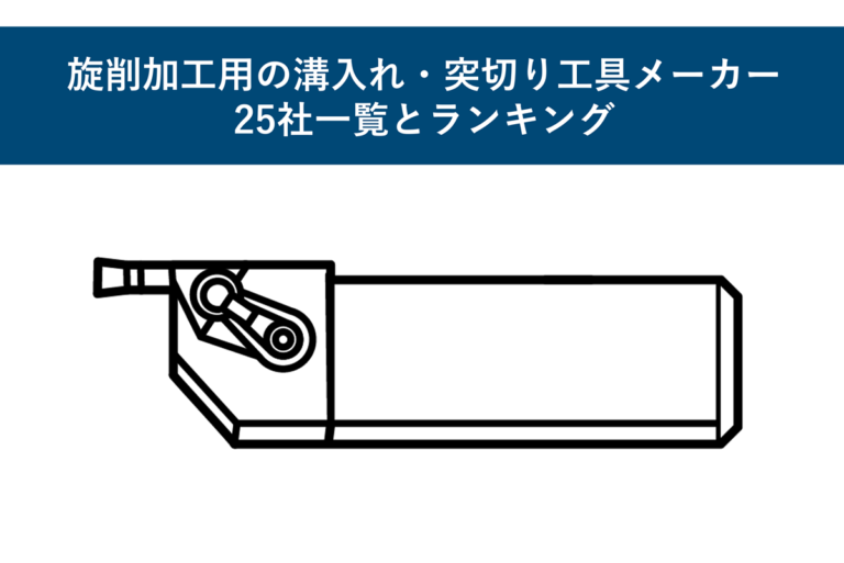 旋削加工用の溝入れ・突切り工具メーカー25社一覧とランキング
